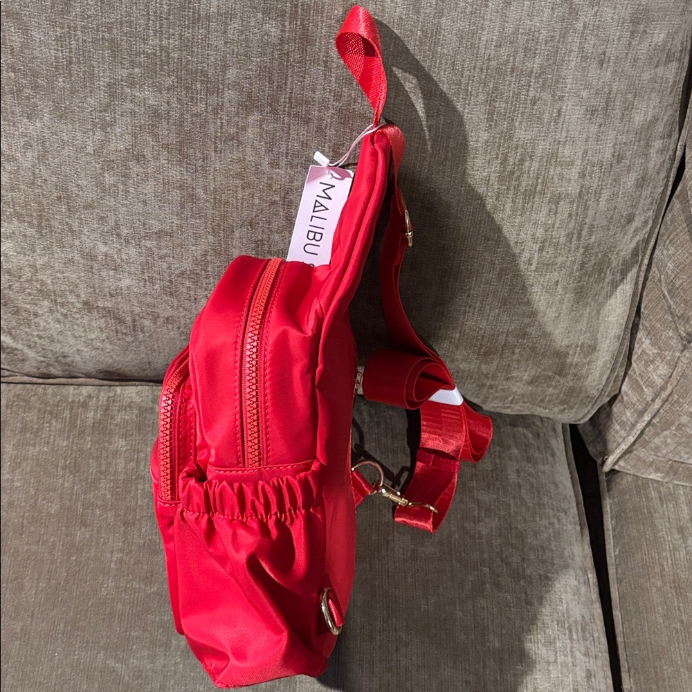 Brand New - Red Backpack with Multiple Pockets NWT - image 5